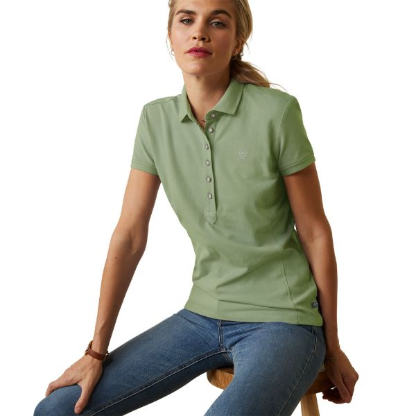 Picture of Ariat Womens Prix 2.0 SS Polo Basil