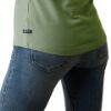 Picture of Ariat Womens Prix 2.0 SS Polo Basil