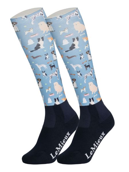 Picture of Le Mieux Adult Footsie Socks Dogs