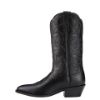 Picture of Ariat Womens Heritage Western R-Toe Boots Black Deertan