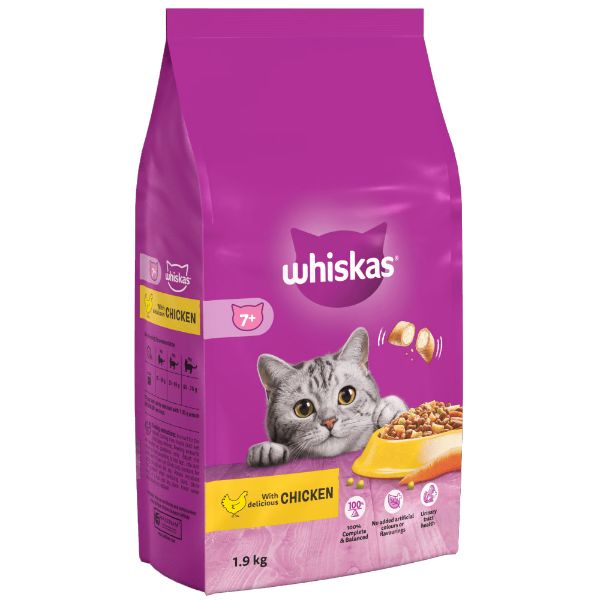 Picture of Whiskas 7+ Adult Cat Senior Complete 1.9kg