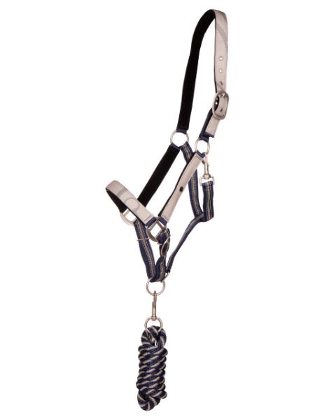 Picture of QHP Headcollar Set With Turnout Collection Almond