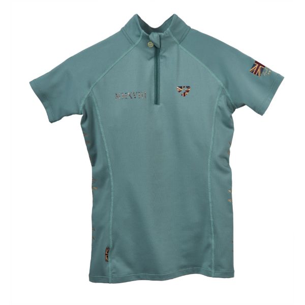 Picture of Aubrion Young Rider Team Short Sleeve Base Layer Sage