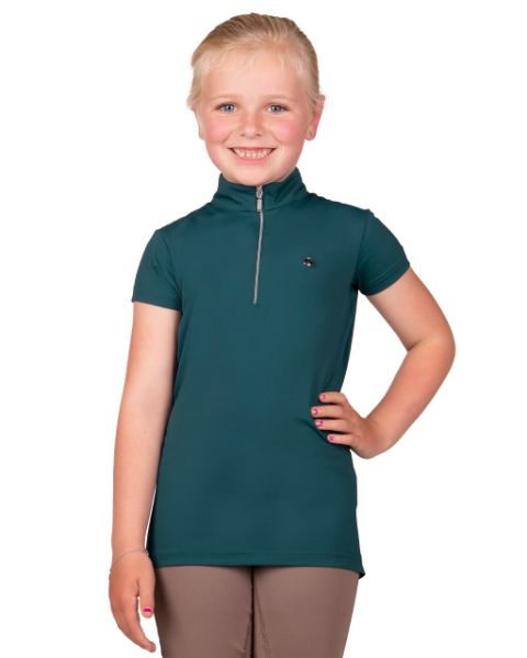 Picture of QHP Junior Veerle Sport Shirt Teal