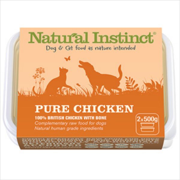 Picture of Natural Instinct Dog & Cat - Pure Chicken 2x500g