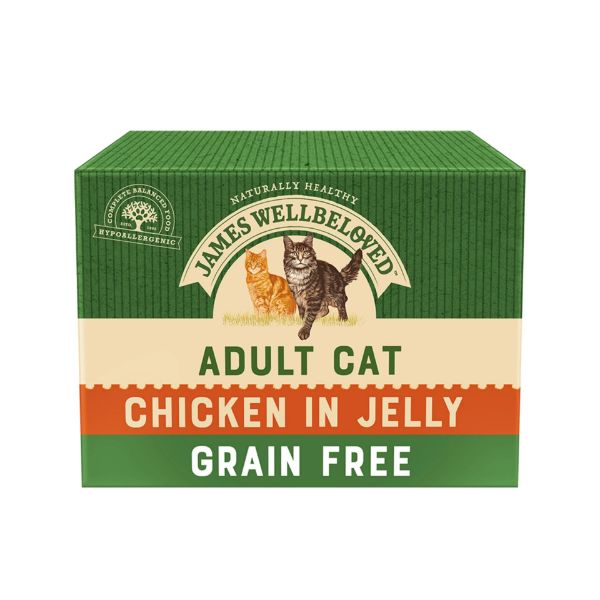 Picture of James Wellbeloved Cat - Adult Pouch Grain Free Chicken 12x85g
