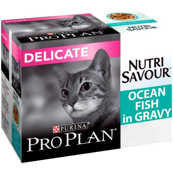 Picture of Pro Plan Cat - NutriSavour Delicate Ocean Fish 10x85g