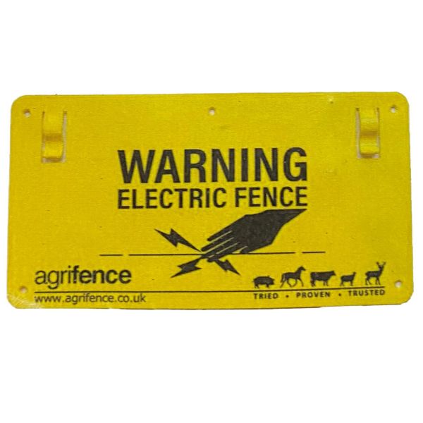 Picture of Agrifence Electric Fence Warning Signs 3 Pack