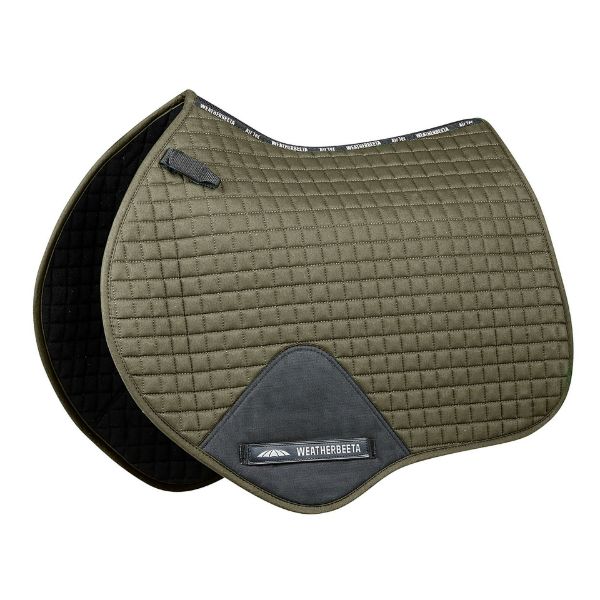 Picture of Weatherbeeta Prime Jump Shapped Saddle Pad Olive Full