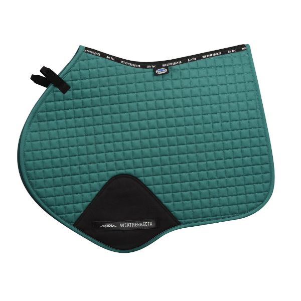 Picture of Weatherbeeta Prime Jump Shapped Saddle Pad Green Full