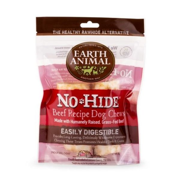 Picture of Earth Animal No Hide Beef Small Chews 2pk 68g