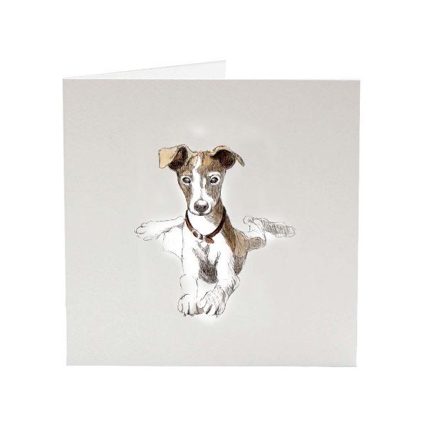 Picture of SJ Vickery Greeting Card - Whippet Paula