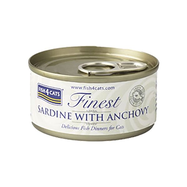 Picture of Fish 4 Cats Finest Wet Sardine With Anchovy 70g