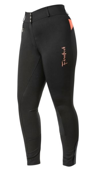 Picture of Firefoot Ladies Bankfield Sticky Bum Breeches Black / Coral