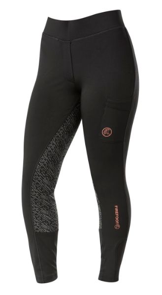 Picture of Firefoot Ladies Bardsey Sticky Bum Breeches Black / Coral