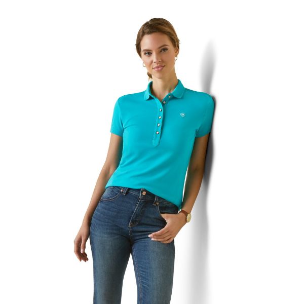 Picture of Ariat Womens Prix 2.0 SS Polo Viridian Green