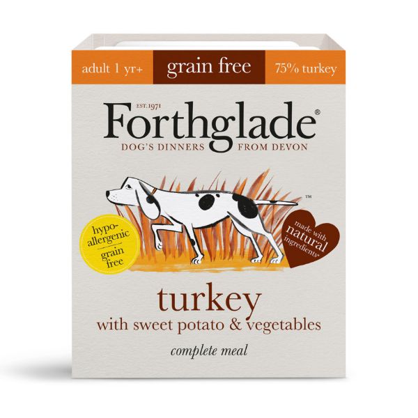 Picture of Forthglade Dog - Adult Complete Grain Free Turkey with Sweet Potato & Vegetables 395g