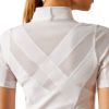 Picture of Ariat Ascent 1/4 Zip SS Show Shirt White