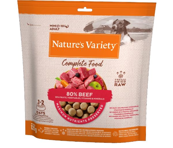 Picture of Natures Variety Dog - Complete Freeze Dried Food Beef 120g