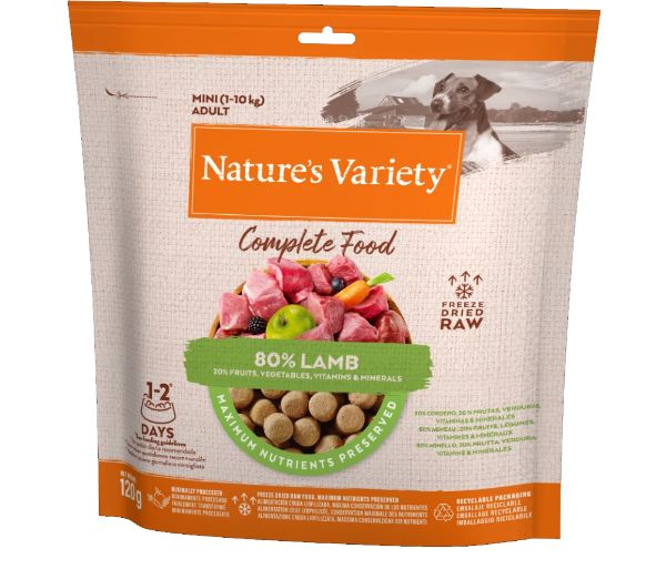 Picture of Natures Variety Dog - Complete Freeze Dried Food Lamb 120g