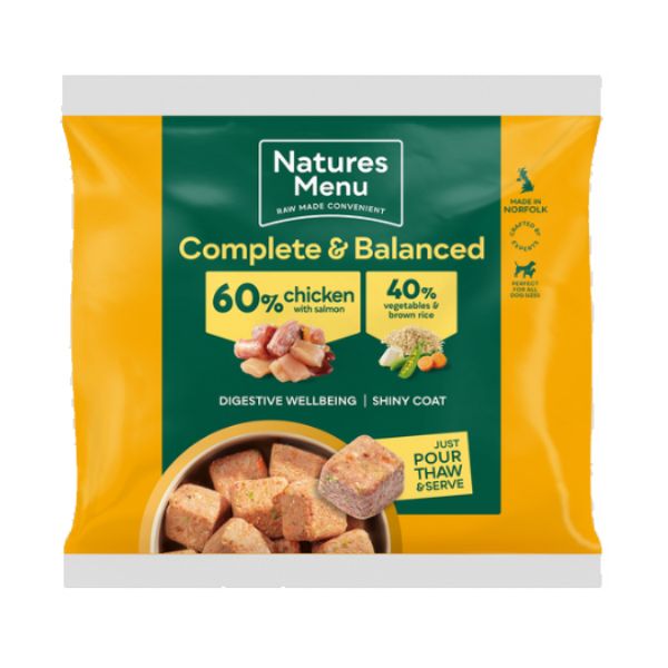 Picture of Natures Menu Dog - Complete & Balanced Nuggets 60/40 Chicken & Salmon 1kg