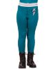 Picture of QHP Junior Riding Tights Thunderbolt Full Grip Deep Lagoon