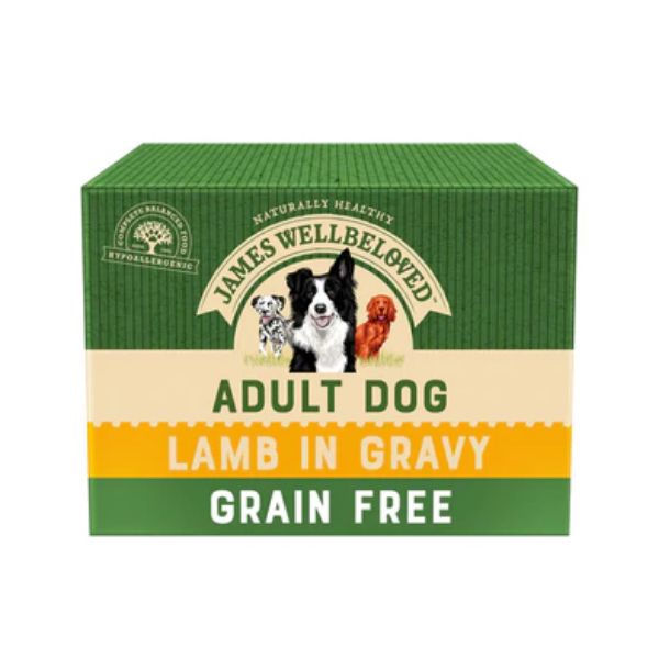 Picture of James Wellbeloved Dog - Adult Grain Free Lamb Pouches 12x100g