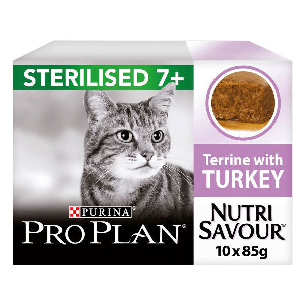 Picture of Pro Plan Cat - NutriSavour Sterilised 7+ Turkey 10x85g