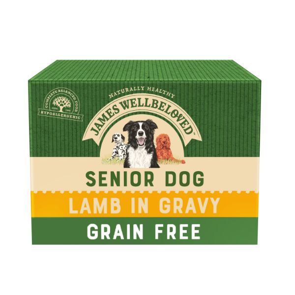 Picture of James Wellbeloved Dog - Senior Pouch Grain Free Lamb 12x100g