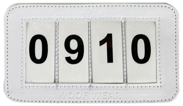 Picture of Woof Wear Dressage Number Holder 4 Digit White