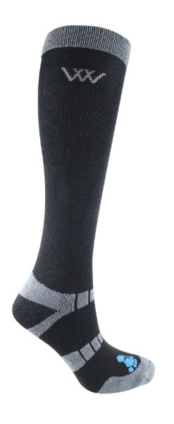 Picture of Woof Wear Long Bamboo Waffle Riding Socks Black M