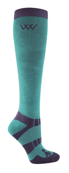 Picture of Woof Wear Long Bamboo Waffle Riding Socks Ocean Navy S