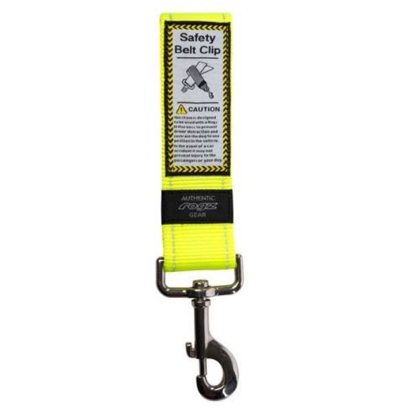 Picture of Rogz Car-Safe Seat Belt Clip Yellow