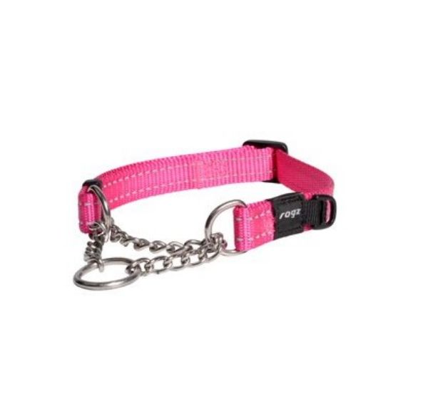 Picture of Rogz Control Chain Collar Pink Medium 31-45cm