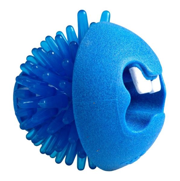 Rogz Fred Treat Ball Blue 2.5in