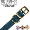 Picture of Ancol Timberwolf Leather Collar Blue 28-36cm Size 3