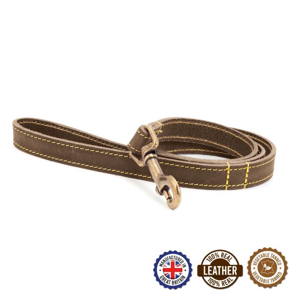 Picture of Ancol Timberwolf Leather Lead Sable 1mx19mm