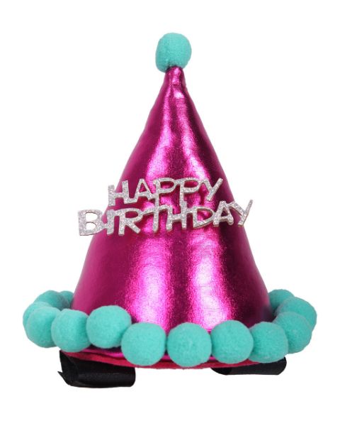 Picture of QHP Birthday Hat For Horses Fuchsia