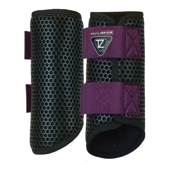 Picture of Equilibrium Tri-Zone Brushing Boots Black / Plum