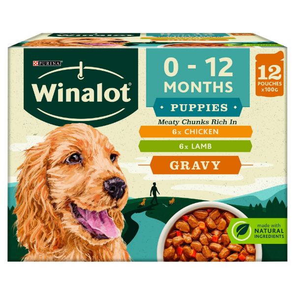 Picture of Winalot Meaty Chunks In Gravy Puppy 12x100g