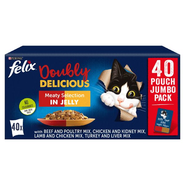 Picture of Felix As Good As It Looks Pouch Box Doubly Delicious Meat 40x100g