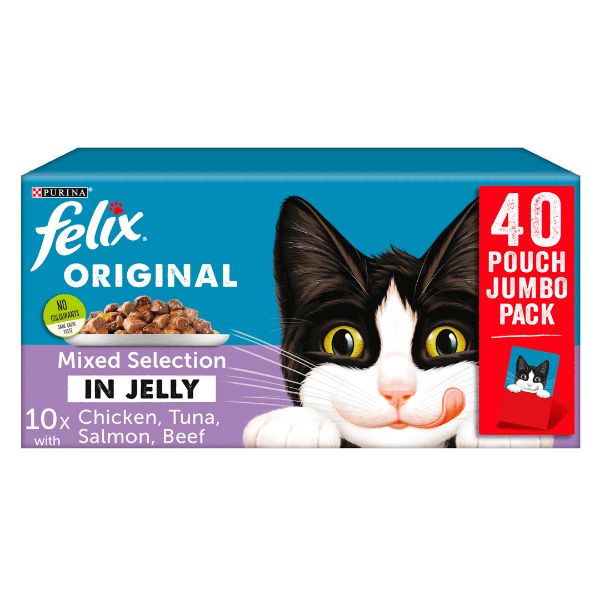 Picture of Felix Pouch Pack Original Jelly Mixed Selection 40x100g