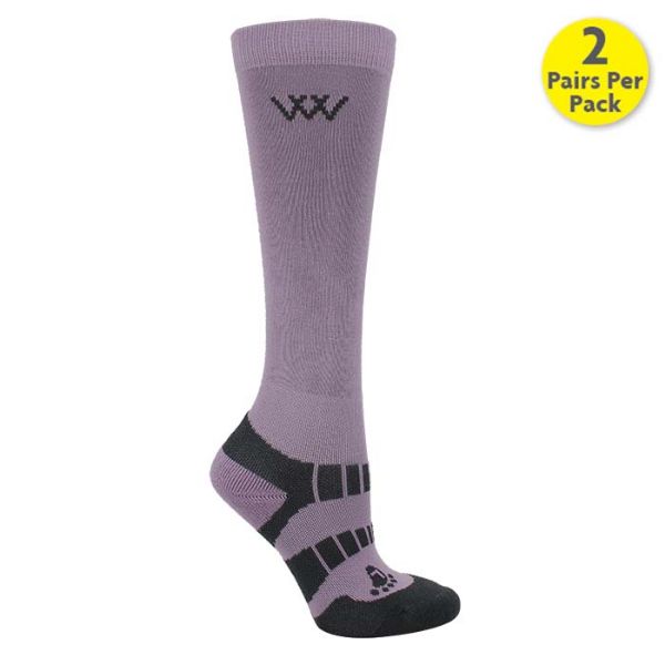 Picture of Woof Wear Young Rider Pro Sock Lilac Grey JL