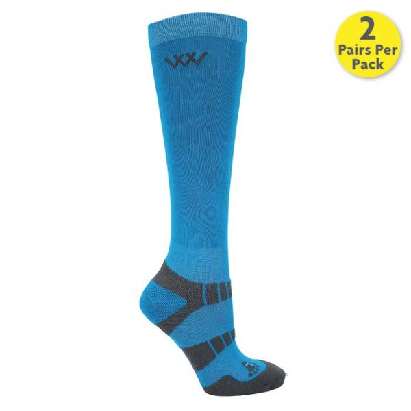 Picture of Woof Wear Young Rider Pro Sock Turquoise JL