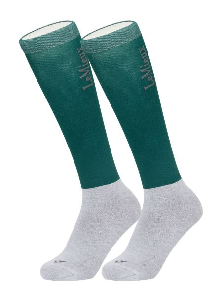 Picture of Le Mieux Competition Socks 2 Pack Spruce Small
