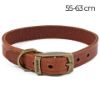 Picture of Heritage Latigo Leather Collar Chestnut 55-63cm Size 8