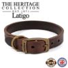 Picture of Heritage Latigo Leather Collar Havana 50-59cm Size 7