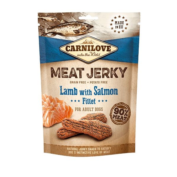 Picture of Carnilove Jerky Lamb wIth Salmon Fillet Treats 100g