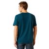 Picture of Ariat Mens Vertical Logo Short Sleeved T-Shirt Reflecting Pond