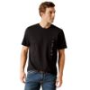 Picture of Ariat Mens Vertical Logo SS T-Shirt Black